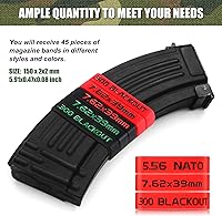 Vista 3 de Chivao Paquete de 45 bandas de marcado de revistas 223, 300, 5.56, 0.300 in para accesorios