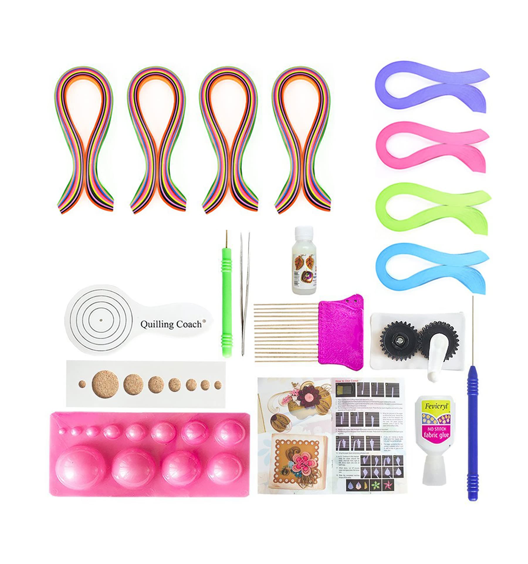 BestUBuy 19 Piece Quilling Kit with 800 Papers