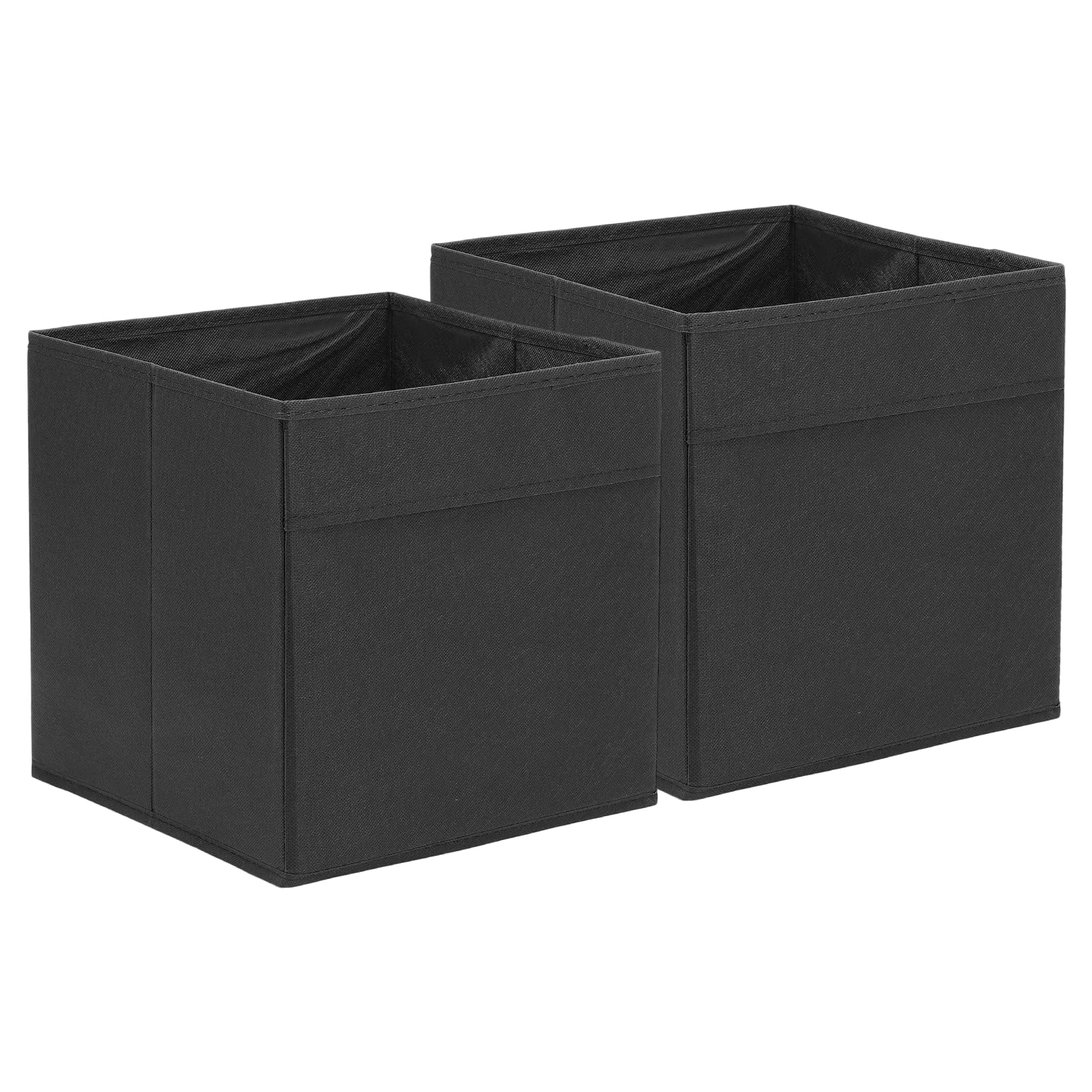 Cube de rangement pliable noir 27cm pour organiser la chambre de bébé et les placards de maison