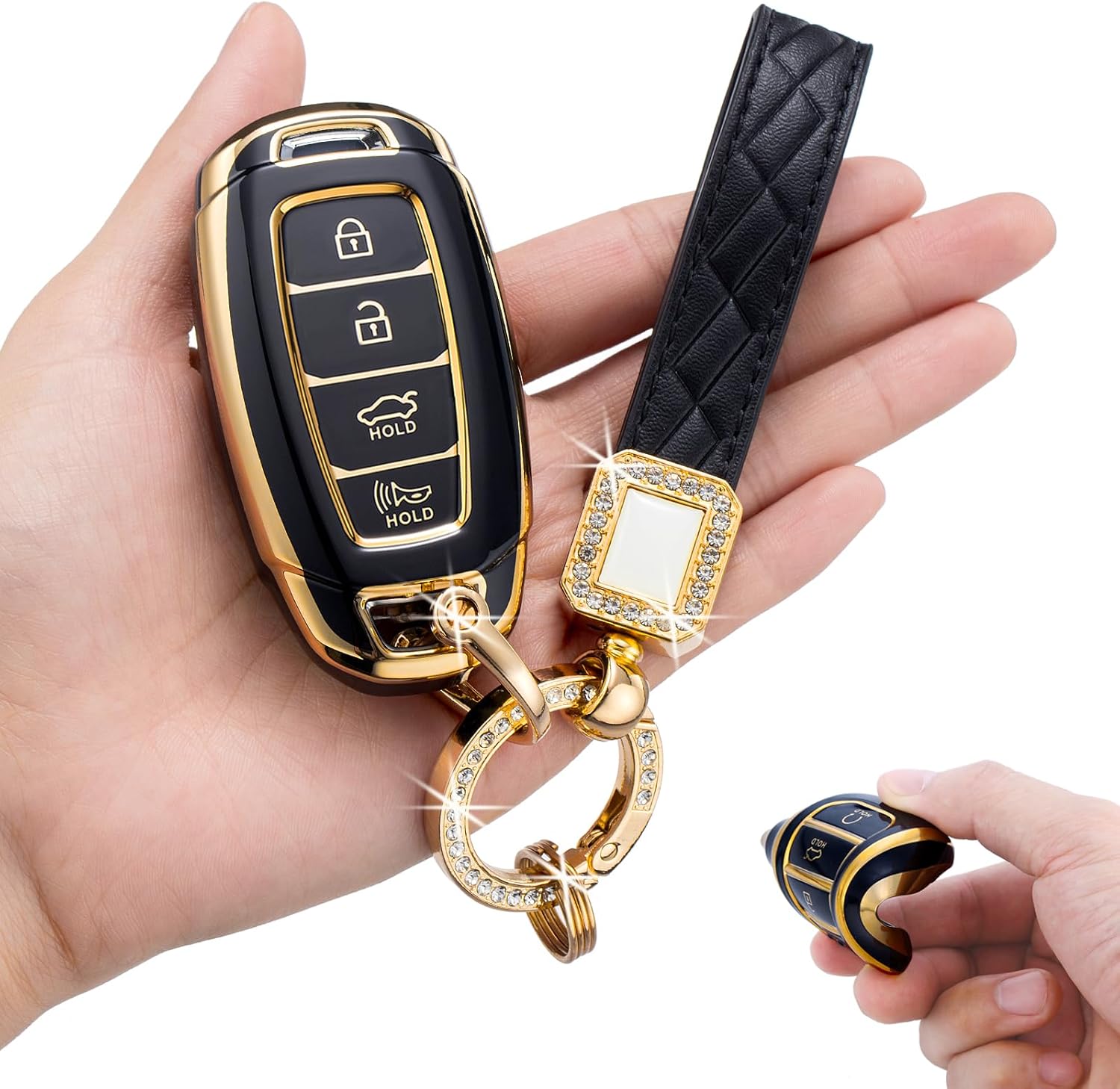 for Hyundai Key Fob Cover,Soft TPU 360 Degree Protection for 2019 2020 2021 2022 Hyundai