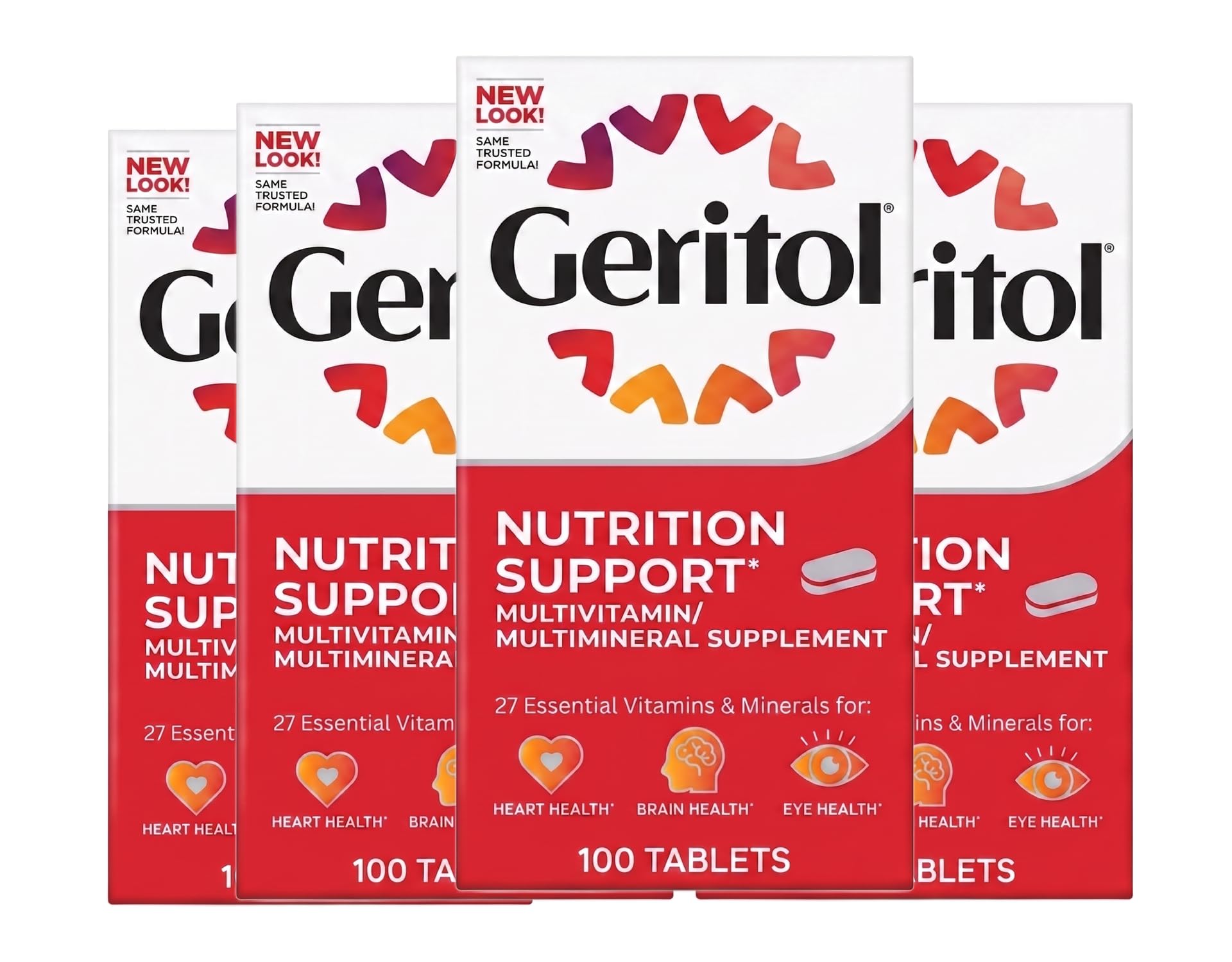Geritol Complete Tablets 100 Tablets (Pack of 4)