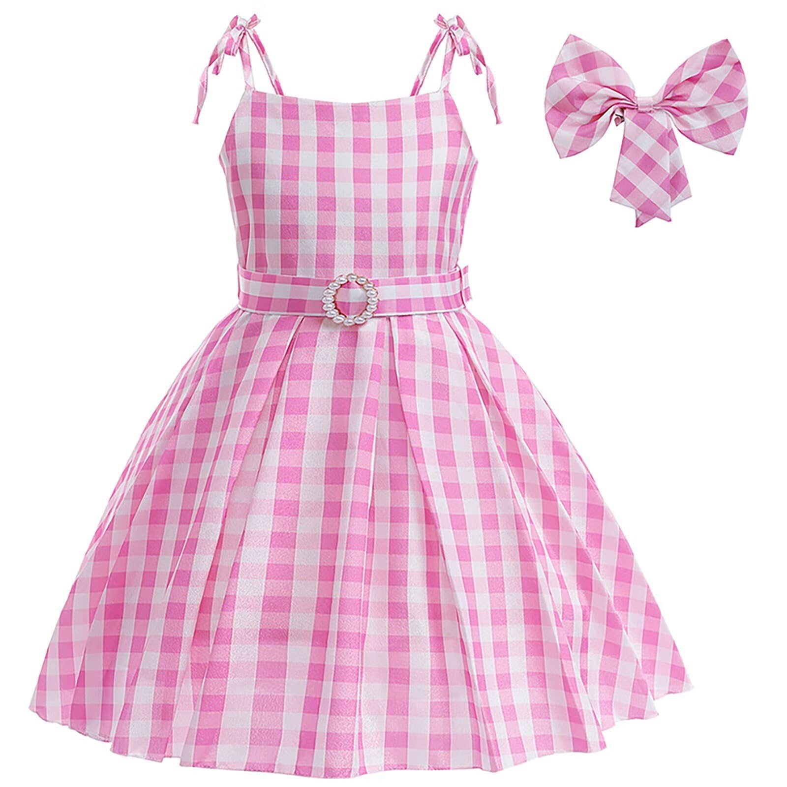 Amtum Princess Costume Outfits Princess Dress Up Short Sleeve A Line with Accessories Party Fancy Dress Birthday Halloween World Book Day BABI01 110