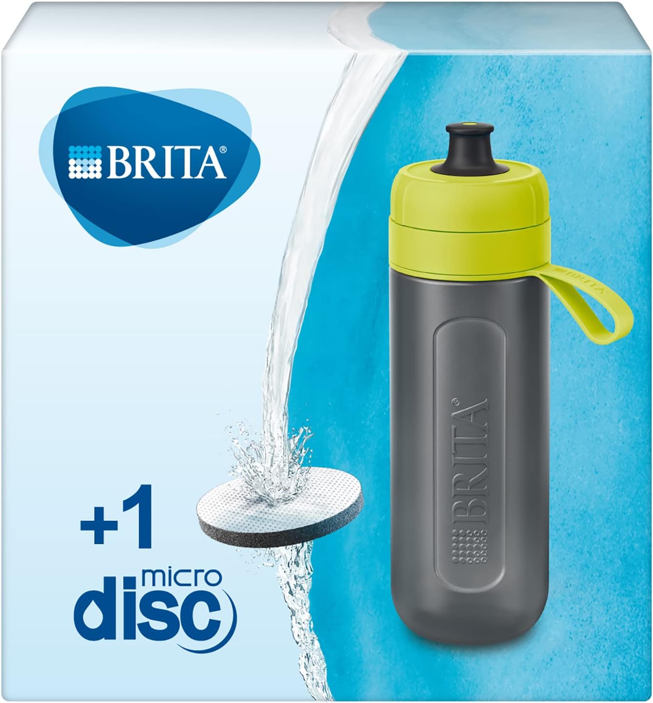 BRITA Active Water Filter Bottle, reduces chlorine and organic