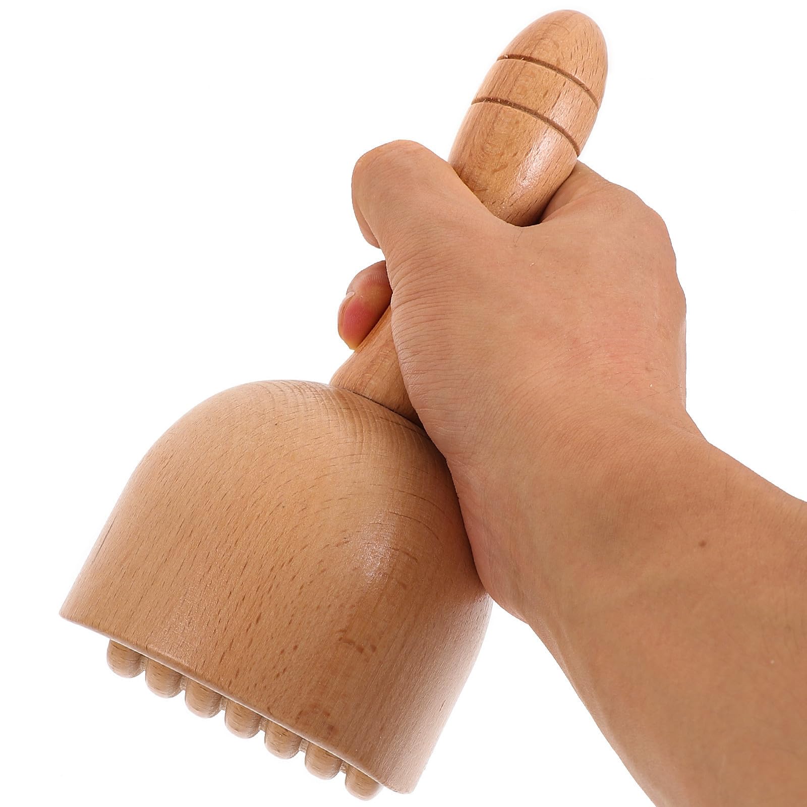 CLISPEED Rodillos de Masaje Corporal de Madera 2piezas Diseño de Copa para Terapia Física y Relajación Muscular en Casa