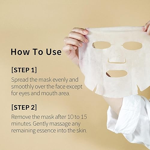 Miniatura 4 de YADAH Mascarilla facial diaria verde, colágeno Natto, paquete de 5  Hoja de máscara vegana 100% ecológica para elasticidad de la piel