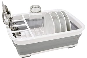 Kitchen Details Collapsible Dish Rack: Space-Saving Storage Solution