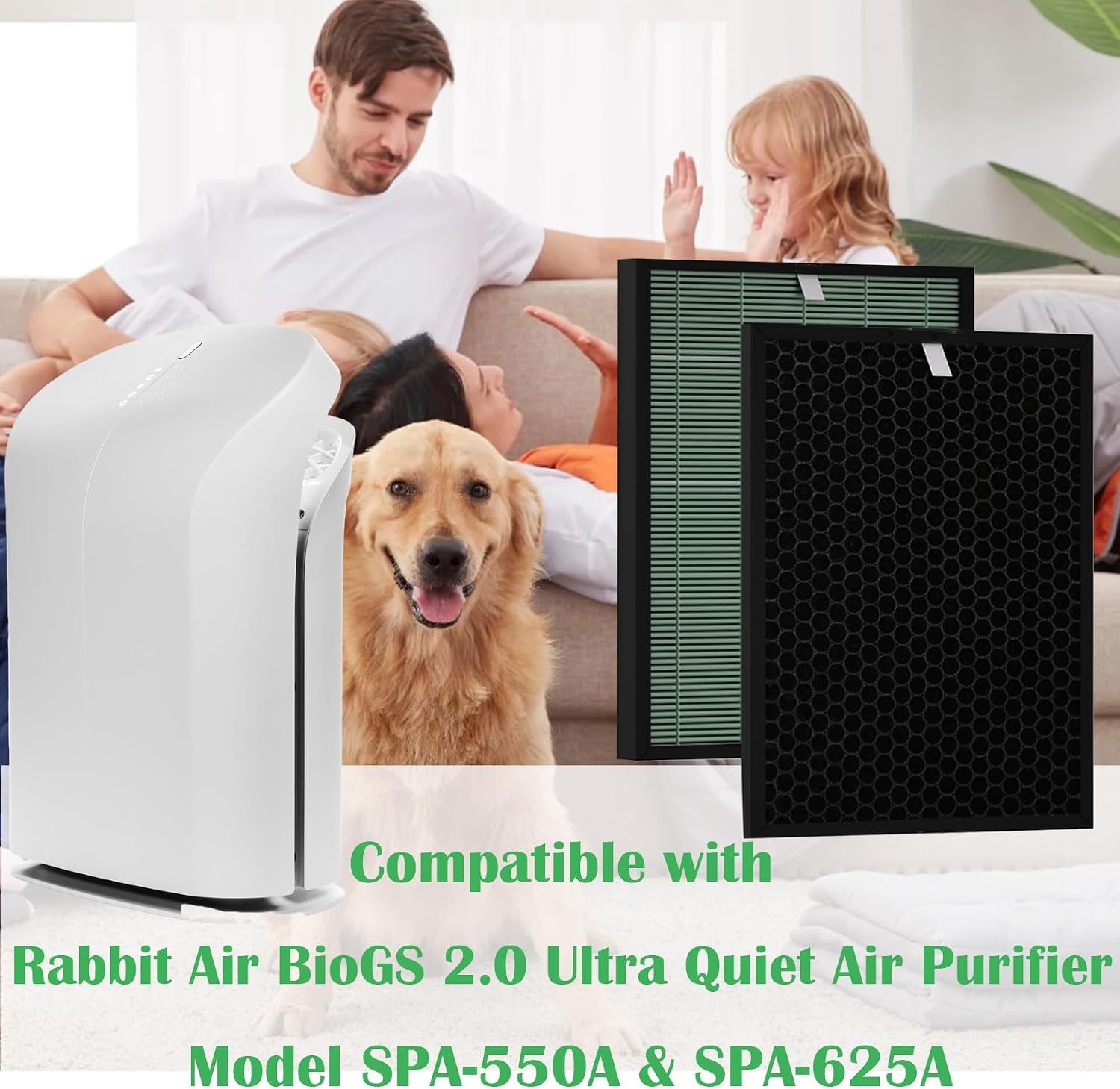 BioGS 2.0 Replacement Filter for Rabbit Air Ultra Quiet SPA-550A & SPA-625A image 2