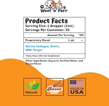 Collagen for Dogs - Dog Collagen - Supports Joint Health, Skin & Coat Health, Much More - May Help Reduce Redness & Itching - Itch Relief for Dogs - Dog Skin and Coat Supplement - 1 fl oz