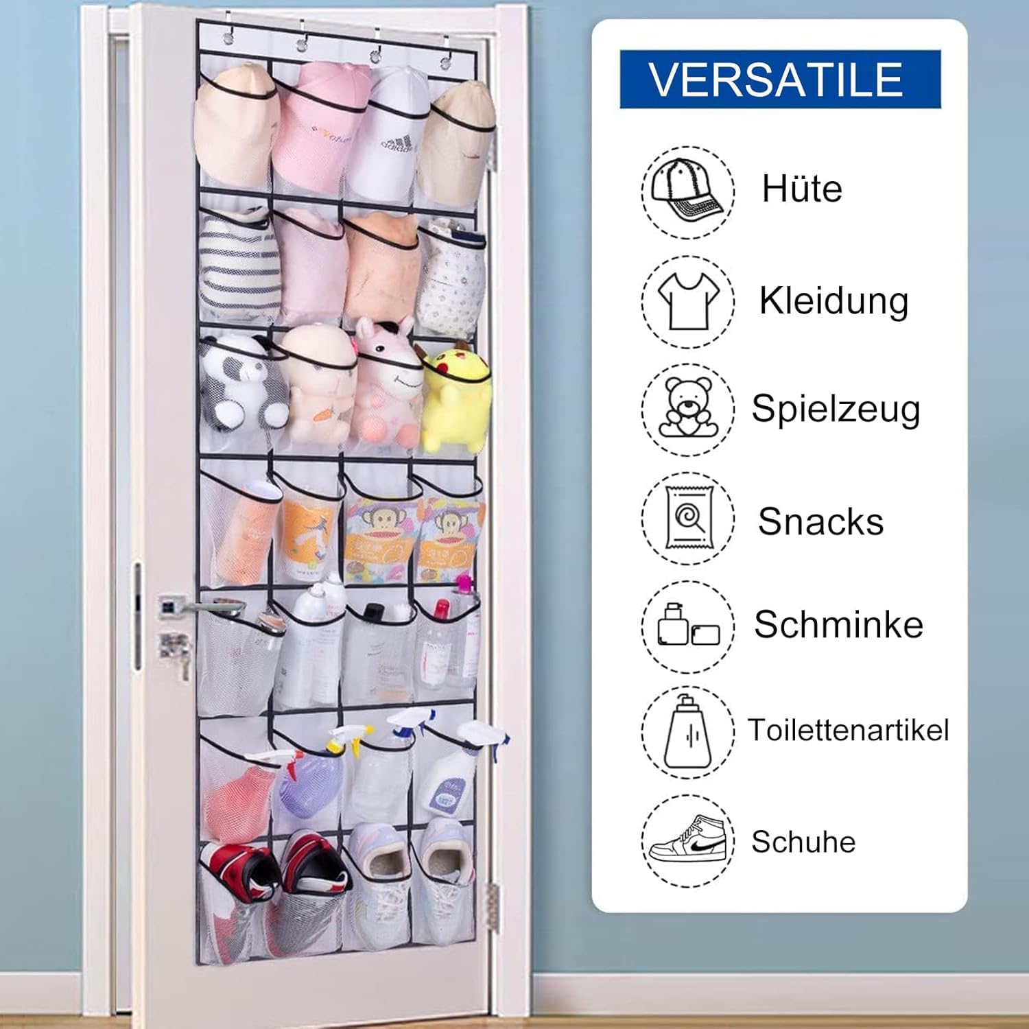 Over Door Shoe Organizer STORAGE MANIAC Over The Door Shoe