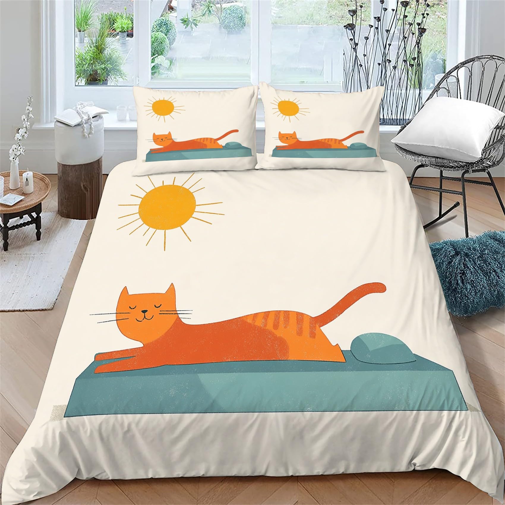 Housse de couette 140x200 cm avec fermeture éclair pour lit enfant facile à enfiler