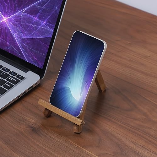 Miniatura 4 de SINORHEMA Juego de 3 soportes de madera para iPad 3 piezas ajustables plegables accesorios de escritorio de oficina soporte de trípode de madera