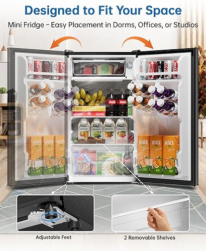 Miniatura 6 de Electrodoméstico de tamaño completo – Congelador vertical de una sola puerta de gran capacidad para dormitorio, oficina y dormitorio Refrigerador