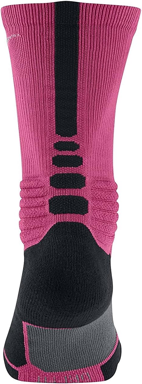 Nike Kay Yow Men's Hyper Elite Crew Basketball Crew Socks (Small, Vivid Pink) - Image 3
