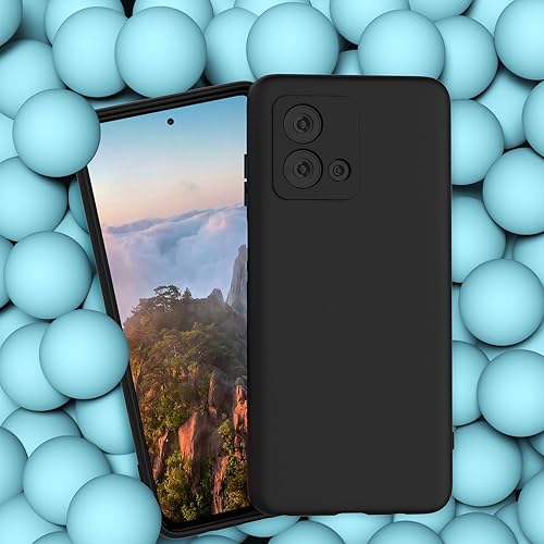 Miniatura 6 de Funda para Motorola Moto G Stylus 5G (2023) con 3 protectores de pantalla de vidrio templado, TPU de silicona líquida suave con forro de microfibra,