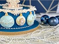 Vista 6 de ZHUOJIE Bolas de Navidad Bola de nieve Molde de silicona Fondant Cake Decorating Mold Sugarcraft Chocolate Baking Tool para pasteles Forma de goma