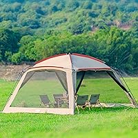 ZONGTI 12x12 Ft Instant Pop Up Screen House Tent - Waterproof Mesh Canopy Shelter for Camping, Beach, Backyard - Bug-Free, Easy Setup