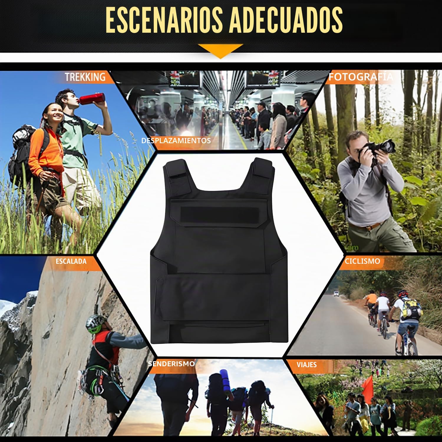 Taeku Chaleco Táctico Ajustable Oxford Uniforme Seguridad CS Airsoft Paintball Chaleco Ejército de Caza Premium Militar al Aire Libre para Caza Senderismo
