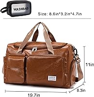 Vista 149 de Pequeña bolsa de gimnasio para mujer, bolsa de viaje con compartimento para zapatos