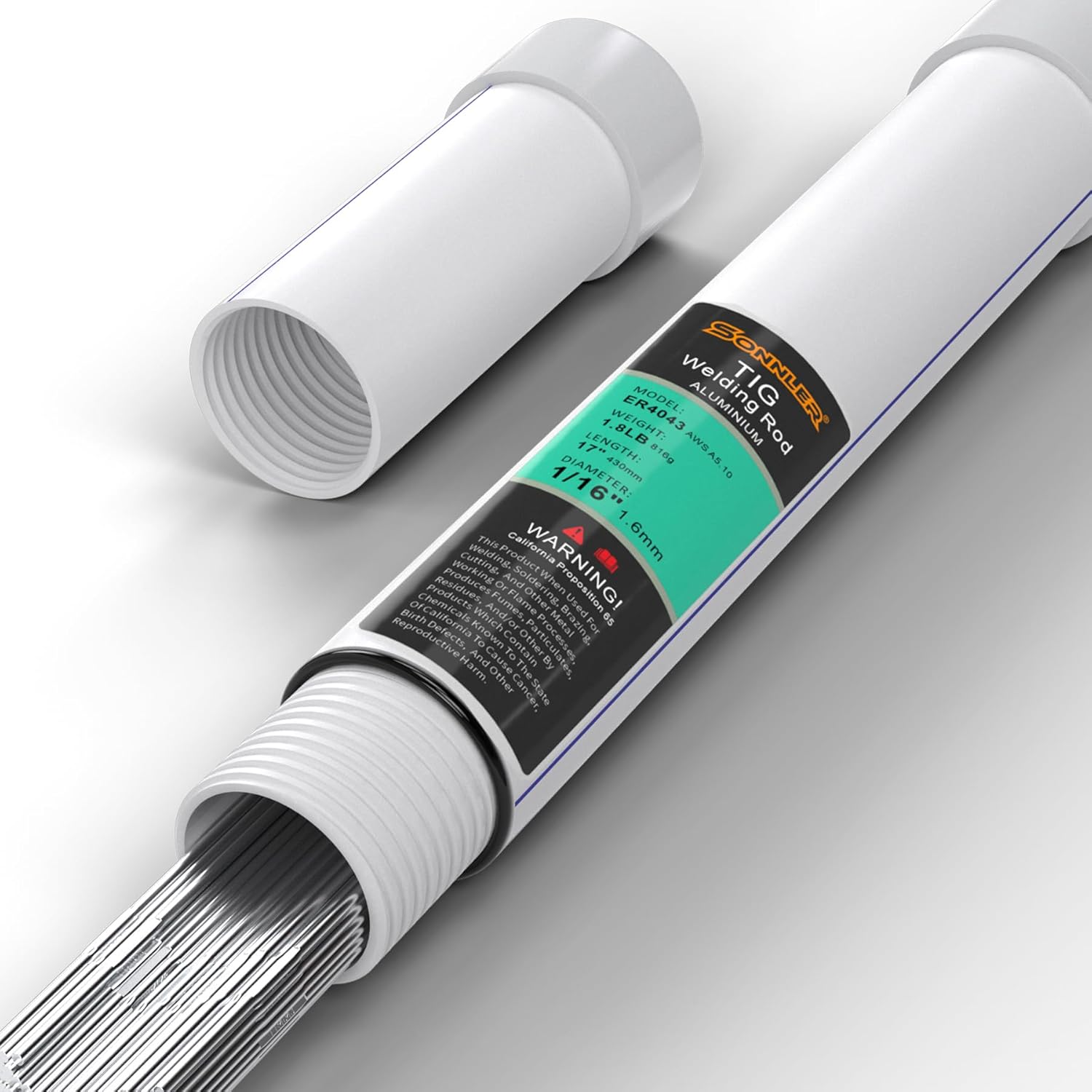 Tungsten Electrode Sharpener Grinder with Aluminum TIG Welding Rod 1/16"x 16" 1.8LB