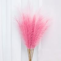 Vista 1 de UiiziC Hierba sintética de pampa seca y esponjosa, 6 piezas de 37.5 pulgadas, césped ascendente artificial para rellenos de jarrones, ramos