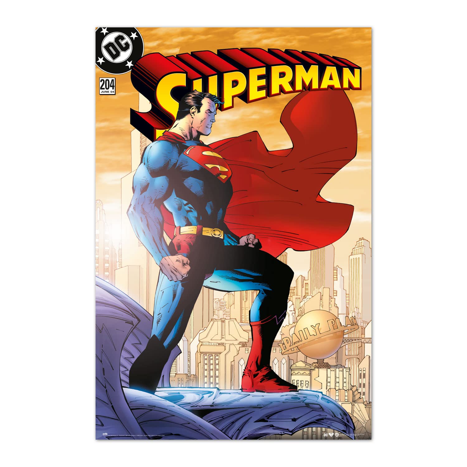 Grupo Erik Poster DC Comics Superman Hope - 36 x 24 inches / 91.5 x 61 cm - Shipped Rolled Up - Cool Posters, Art Poster, Wall Posters & Prints