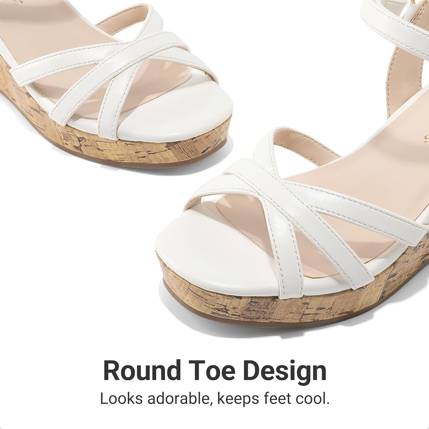 DREAM PAIRS Girls Wedge Sandals Flatform Open Toe Summer Platform Sandals Flower Wedding Party for Little Kid/Big Kid