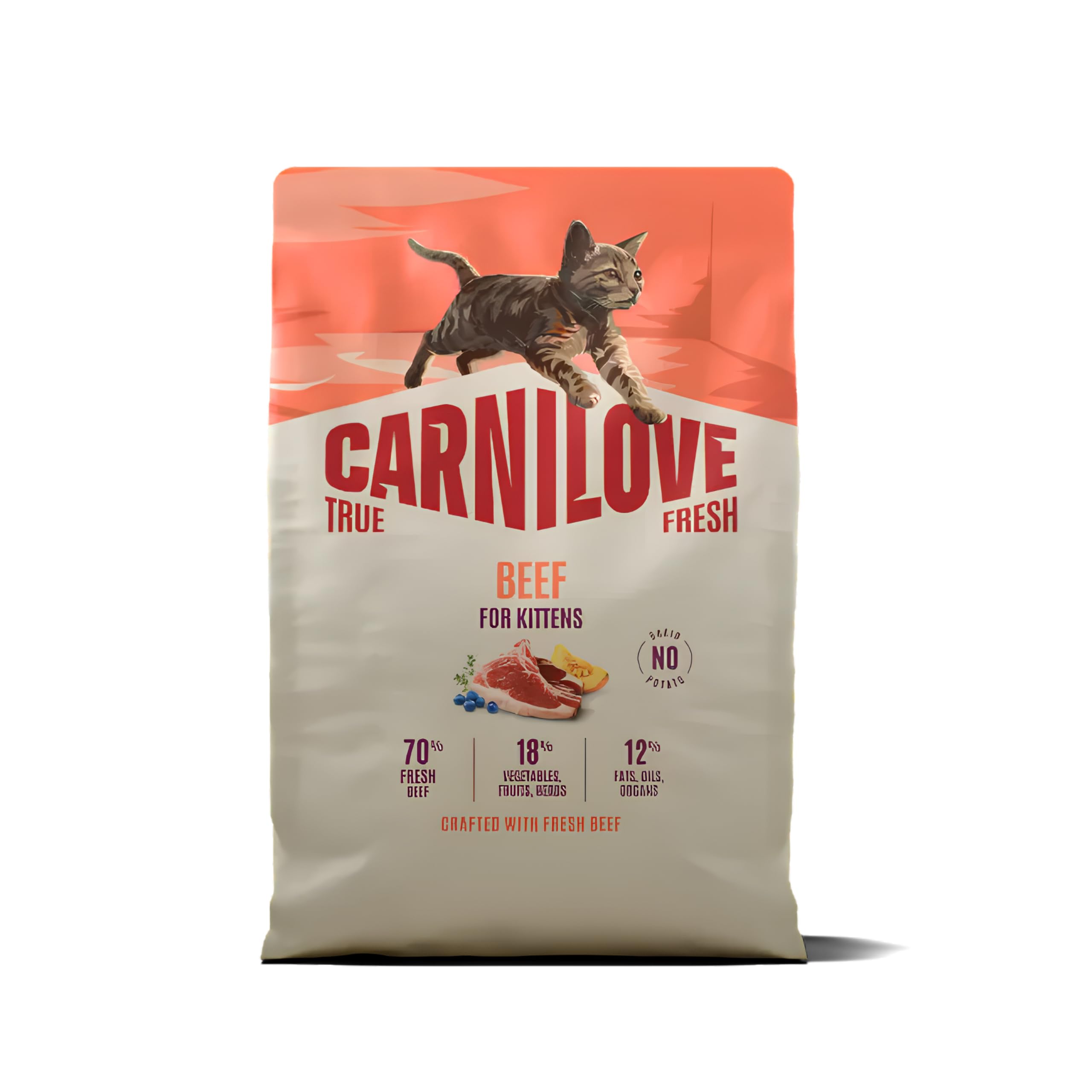 Carnilove True Fresh Wołowina Kotek Jedzenie 2kg