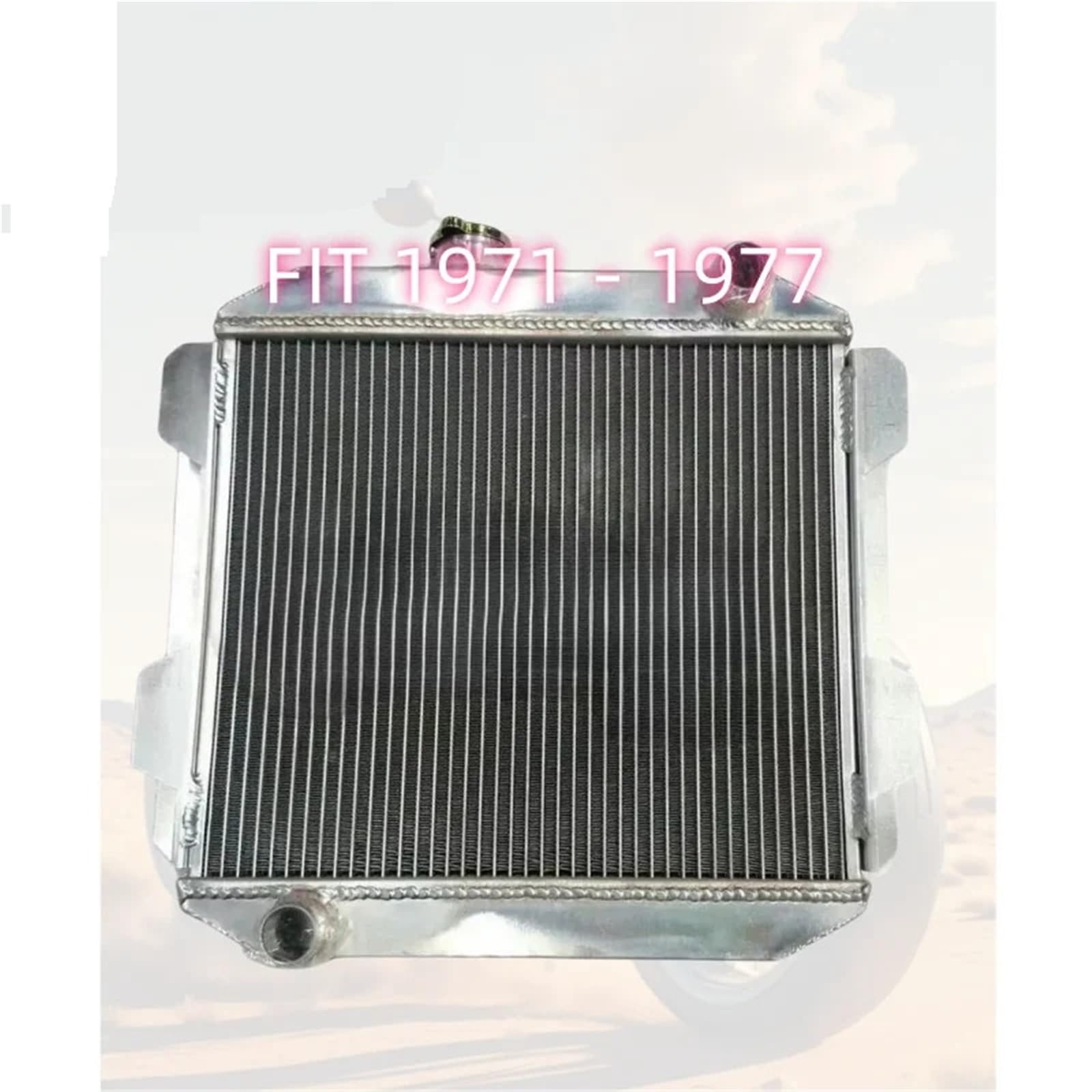Pasuje do FIT 1971-1977 ALUMINIOWY CHŁODNICA Pasuje do MT Ford Capri II Mercury Capri MK1 2600/2800 V6 LHD 1973-1976 Integralność chłodzenia silnika