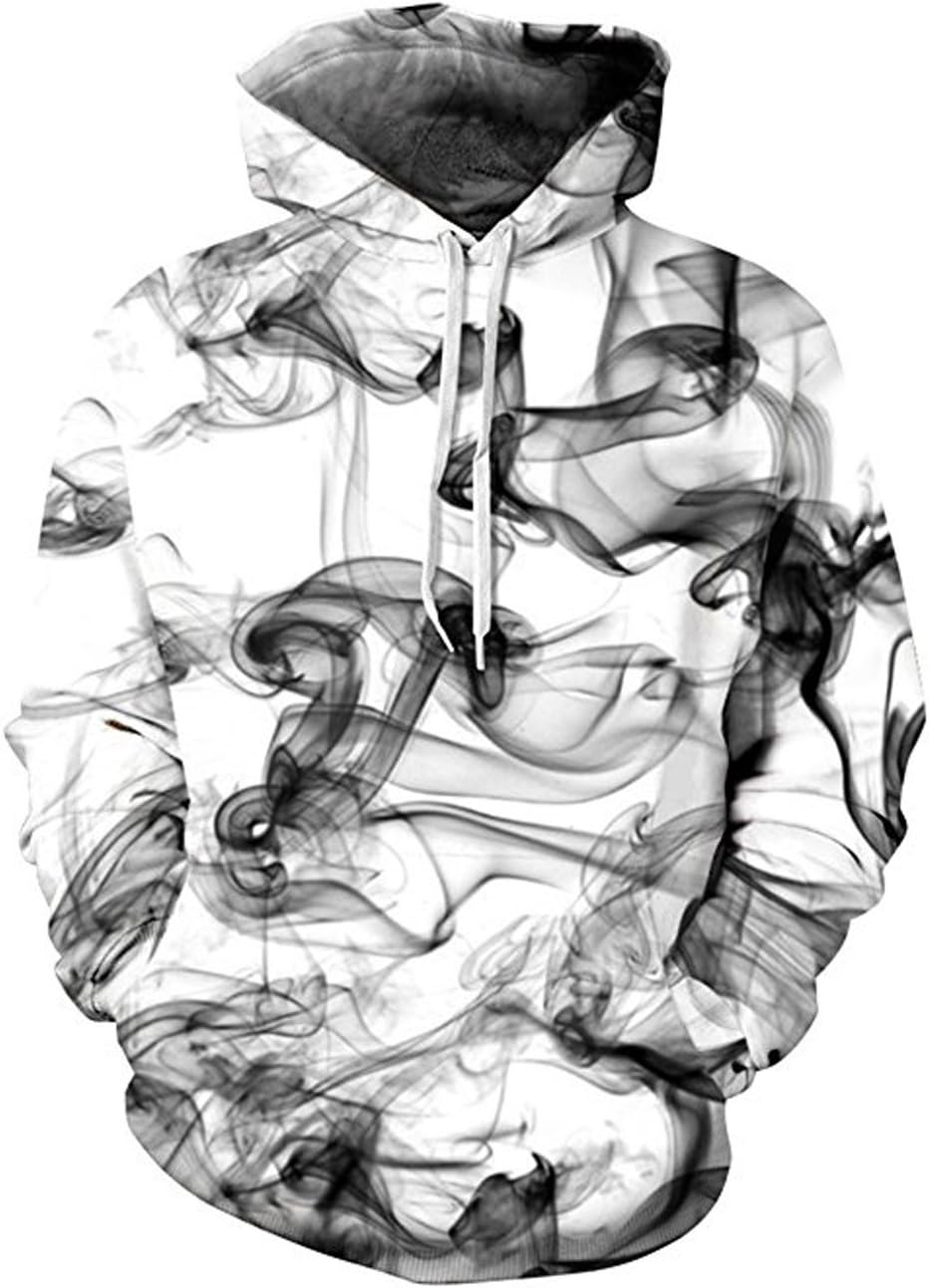 Xiaohudui Unisex Men Women's 3d Print Long Sleeve Rave Sweatshirt Novelty Hip Hop Pullover Hoodie gifts for teen boys 14-16