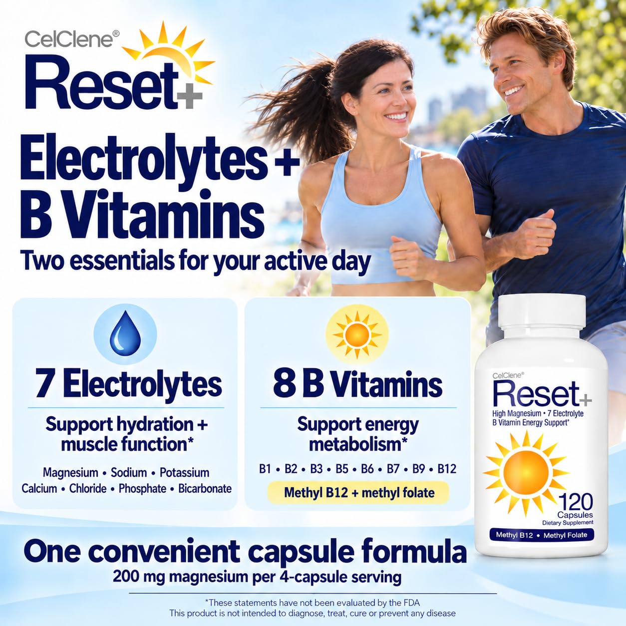 Reset+, 7 Energy Electrolytes, High Methyl B12, Methyl Folate, Pink Salt, High Magnesium, Super B Complex, Green Tea & Green Coffee Extracts, Biotin, Zinc, 72 Trace Minerals — Amazon image 4
