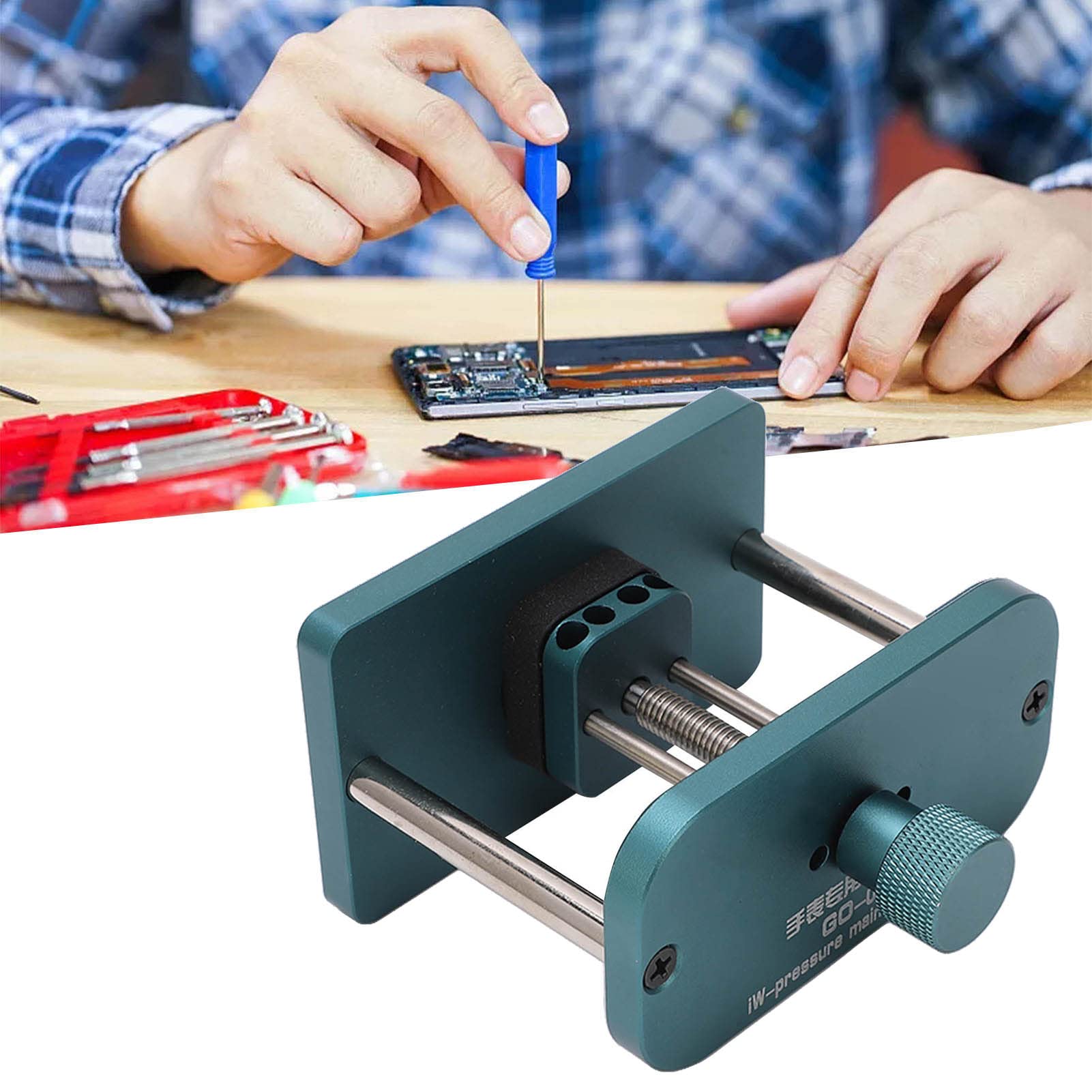 LCD Screen Pressure Fixture Stainless Steel Integrated Phone Frame Mold Maintenance Compact Lightweight Professional Tool for Repairing Cell Phones Computers