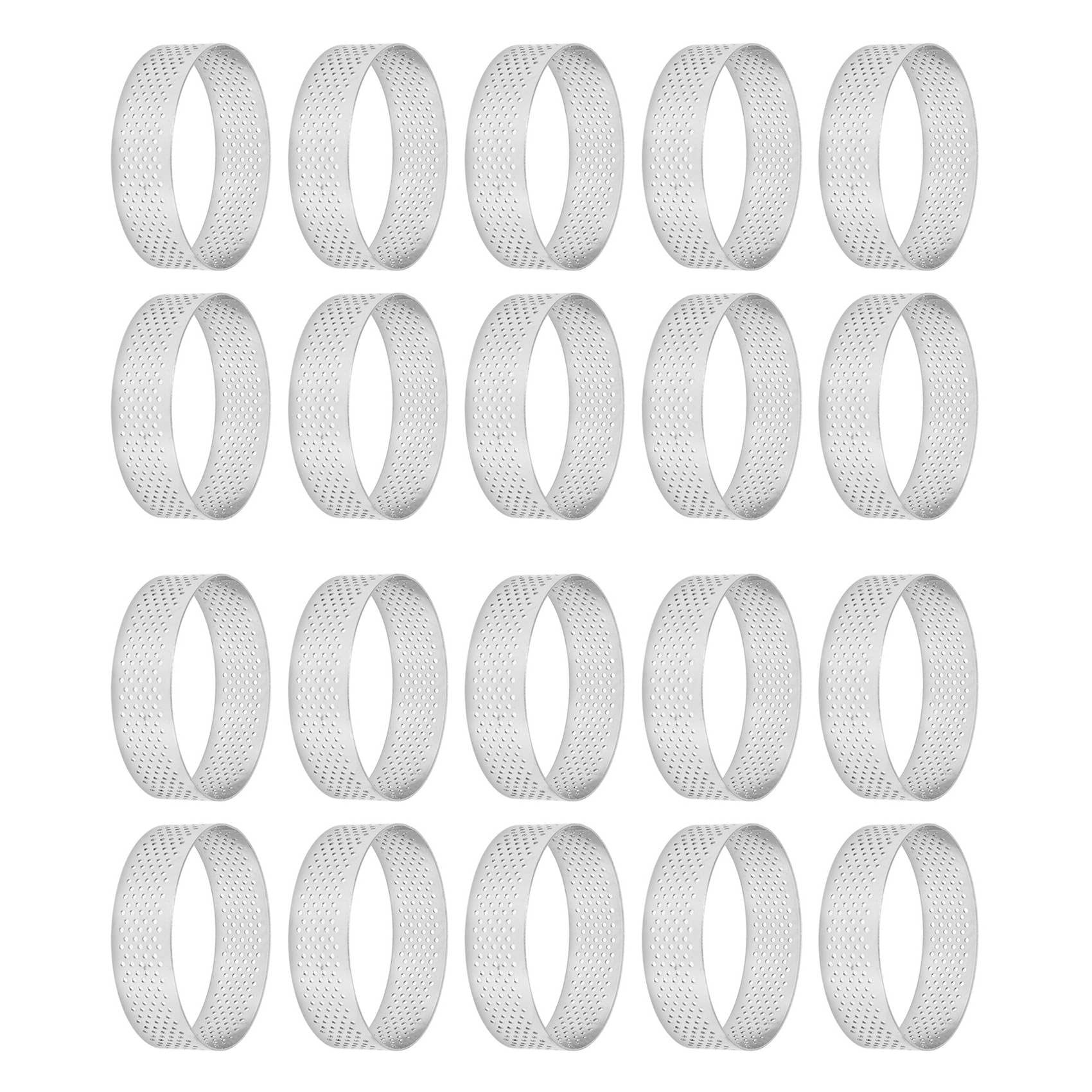 Moldes de cocina de 7 cm para preparar tartaletas de frutas caseras y mousses individuales
