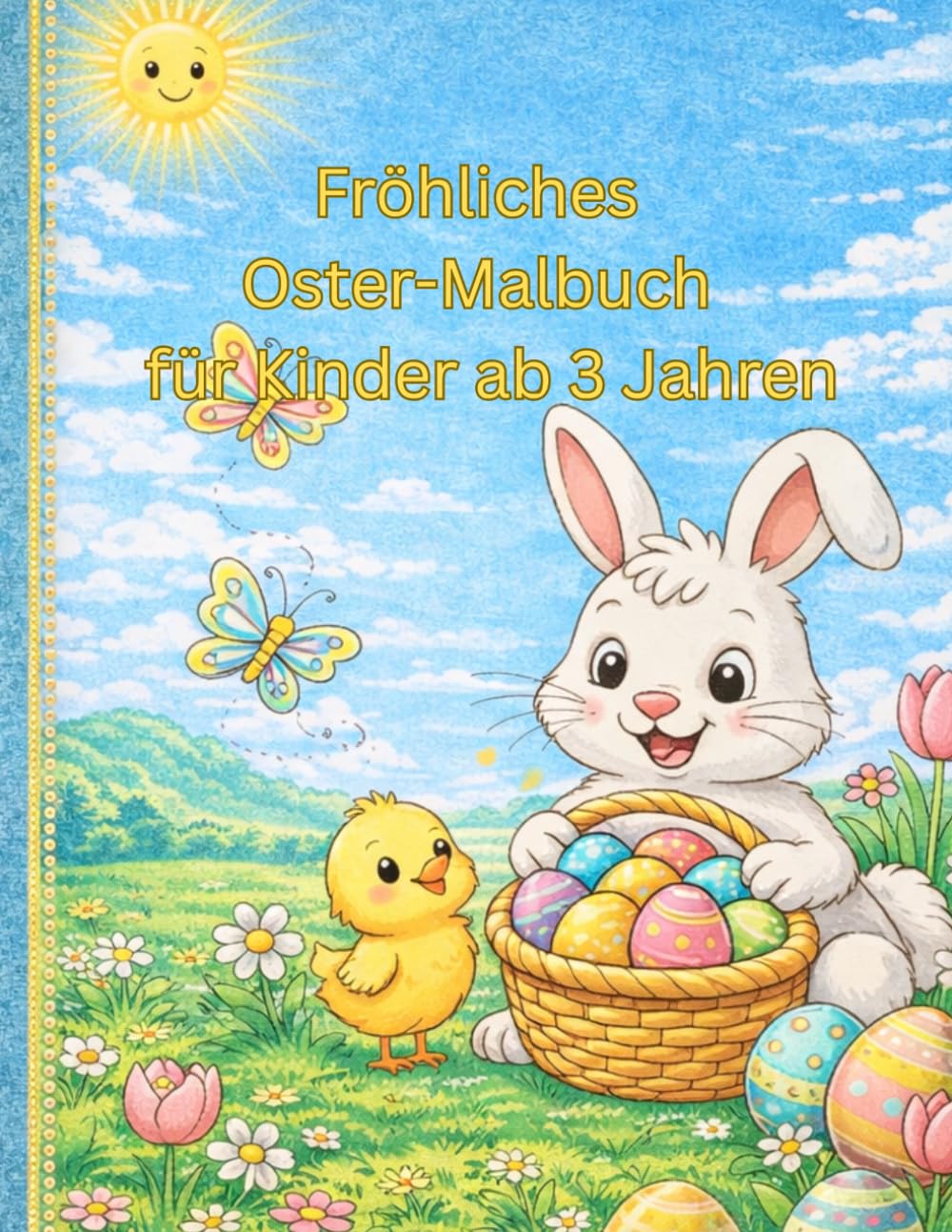 Fröhliches Ostermalbuch: Für Kinder ab 3 Jahren
