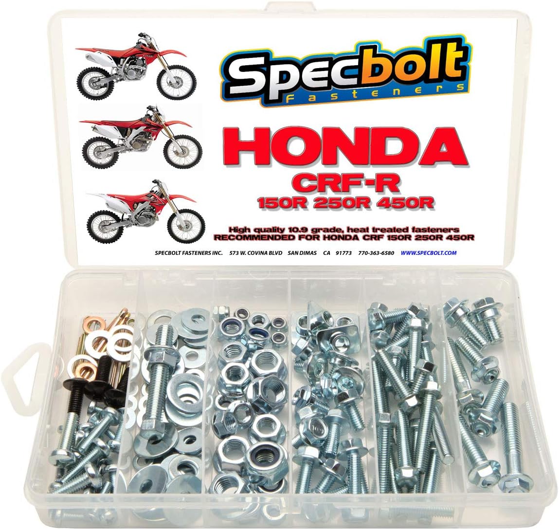 120pc Specbolt Fasteners Brand Bolt Kit Maintenance & Restoration of MX Dirtbike fits CRF 150 250 450