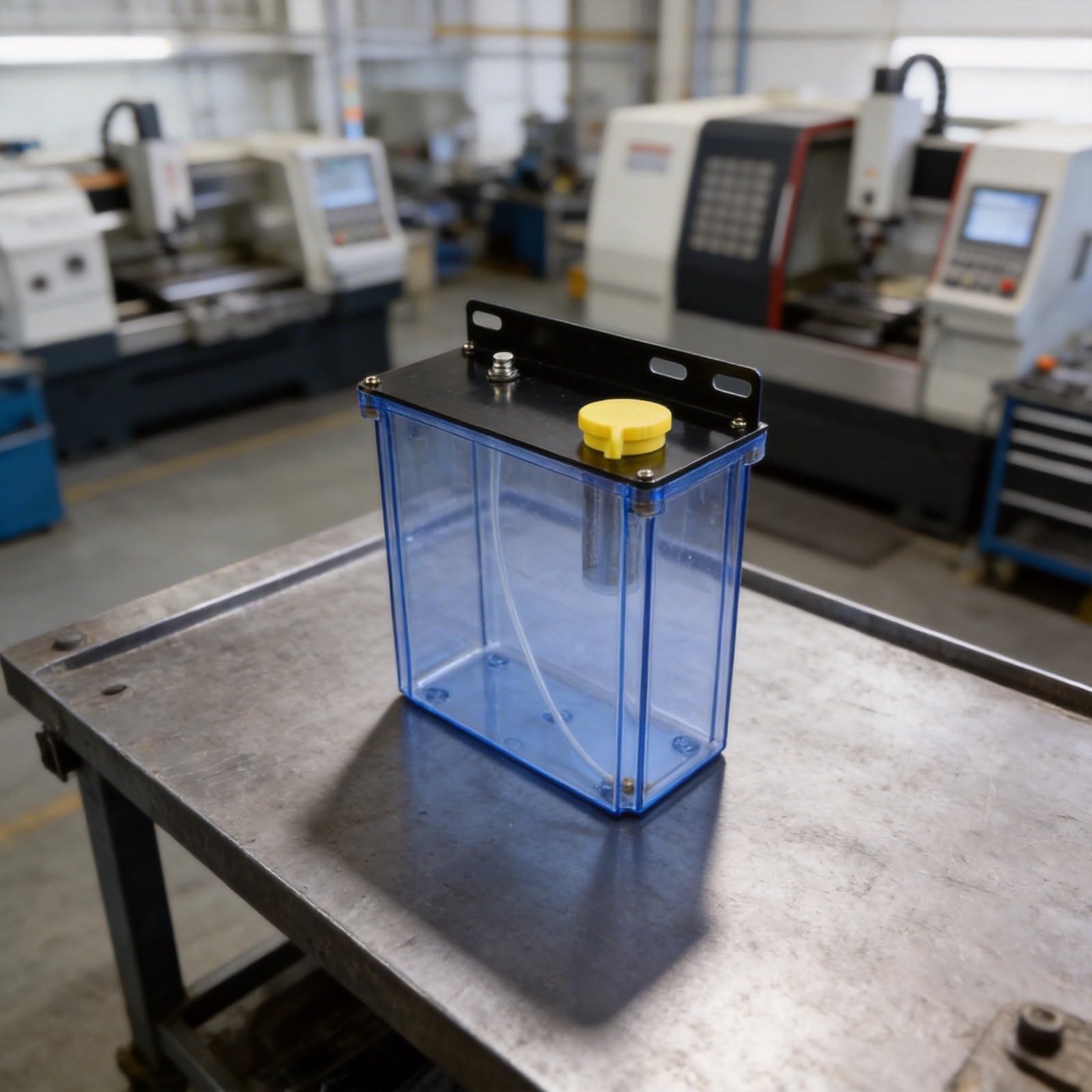 Caja de lubricación CNC de 3L con filtro para molino de torno