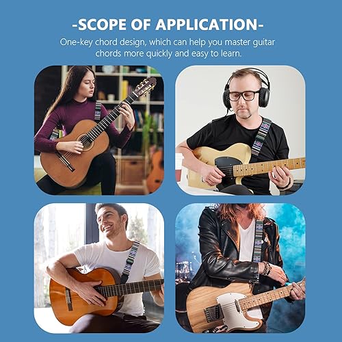 Miniatura 3 de Herramienta de acorde de guitarra para asistente de guitarra, herramienta de práctica de acordes con una tecla, herramientas de aprendizaje de