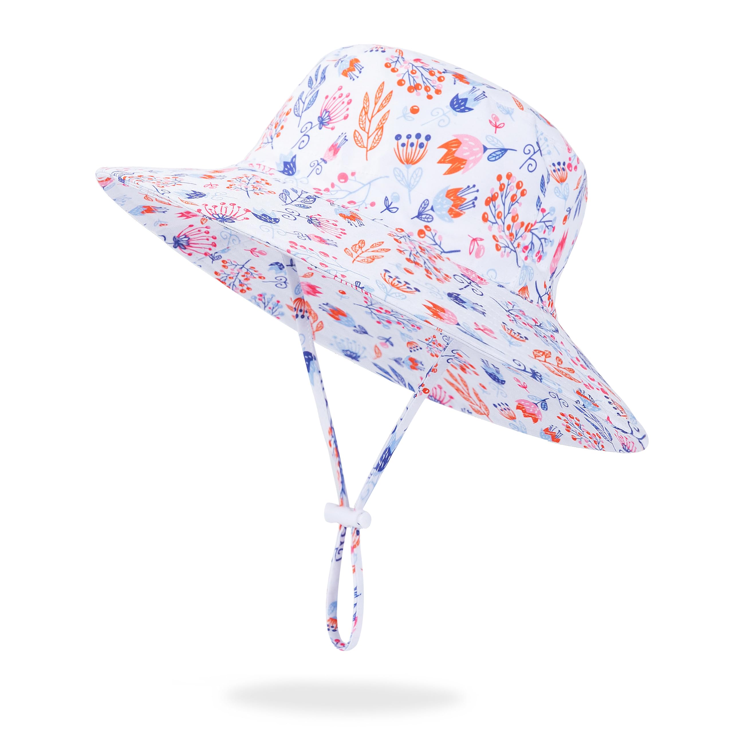 Sombrero de sol para bebé, sombrero de ala ancha, sombreros de playa para niños, protección solar UPF 50+ para niños y niñas — view 15
