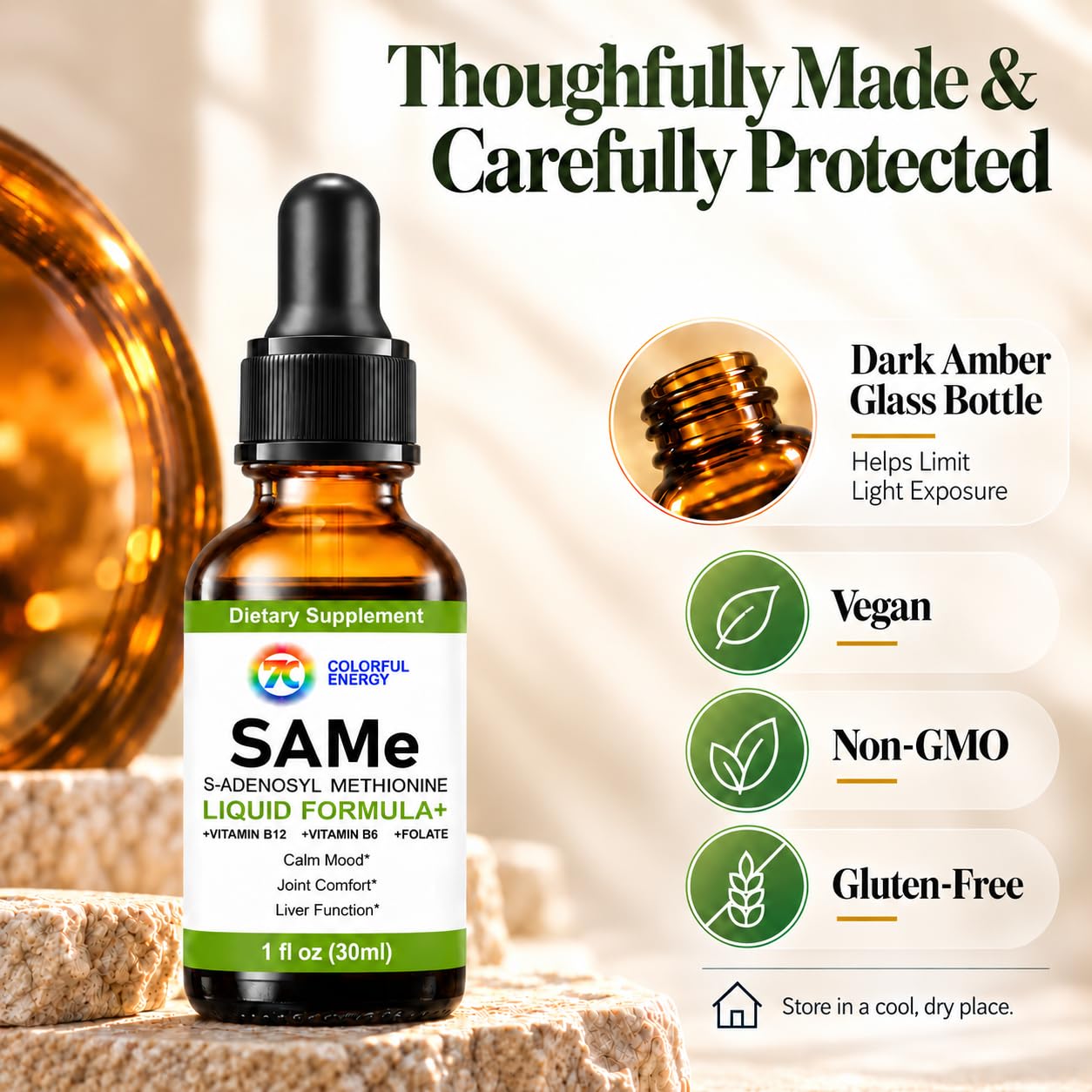 7c SAM-e Liquid Supplement, 200mg Per Serving, 1 Fl Oz, 30-Day Supply — Amazon image 8