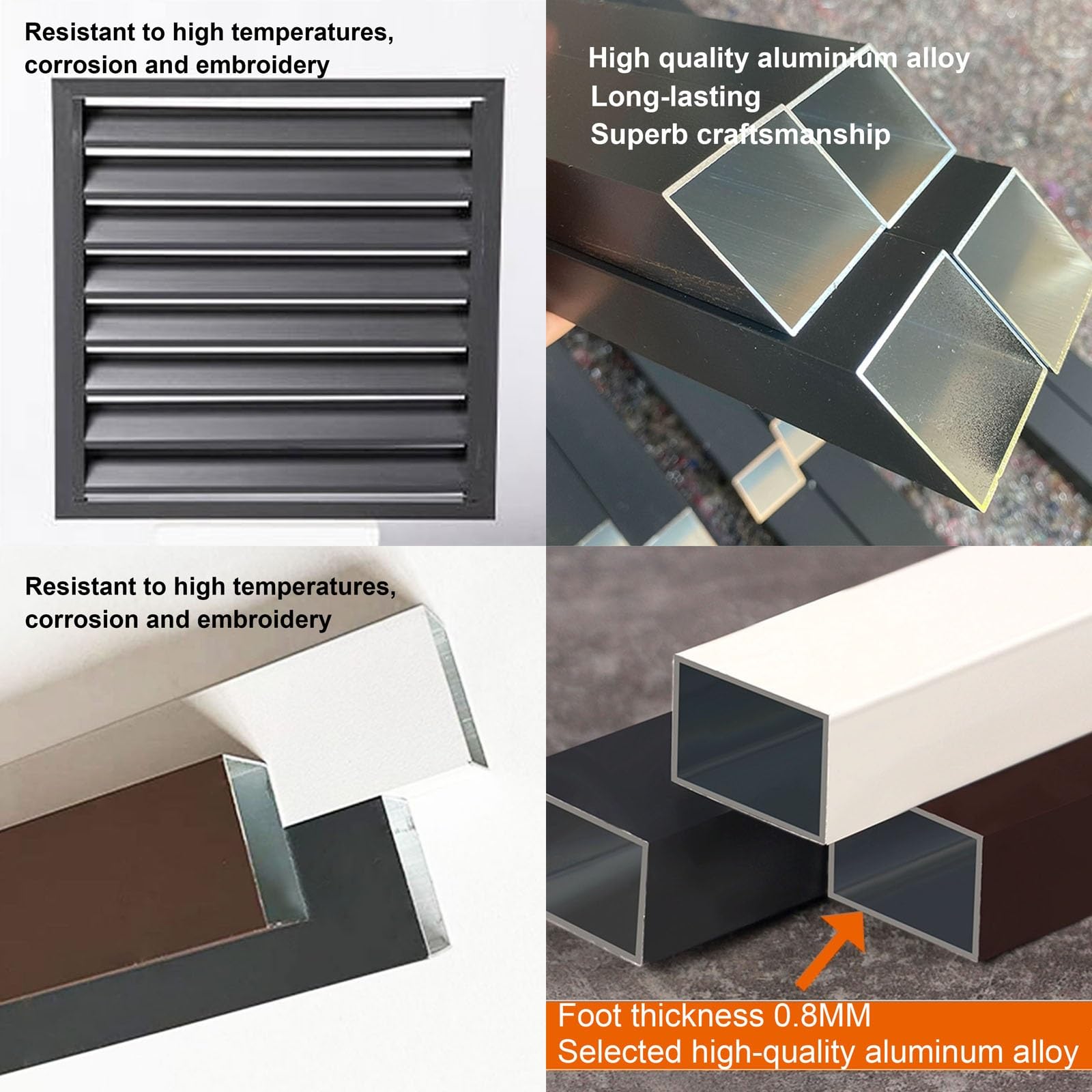 Cubierta de aluminio para unidad de aire acondicionado al aire libre, protector duradero para bomba de calor, elegante valla para ocultar la protección resistente a la intemperie para uso en