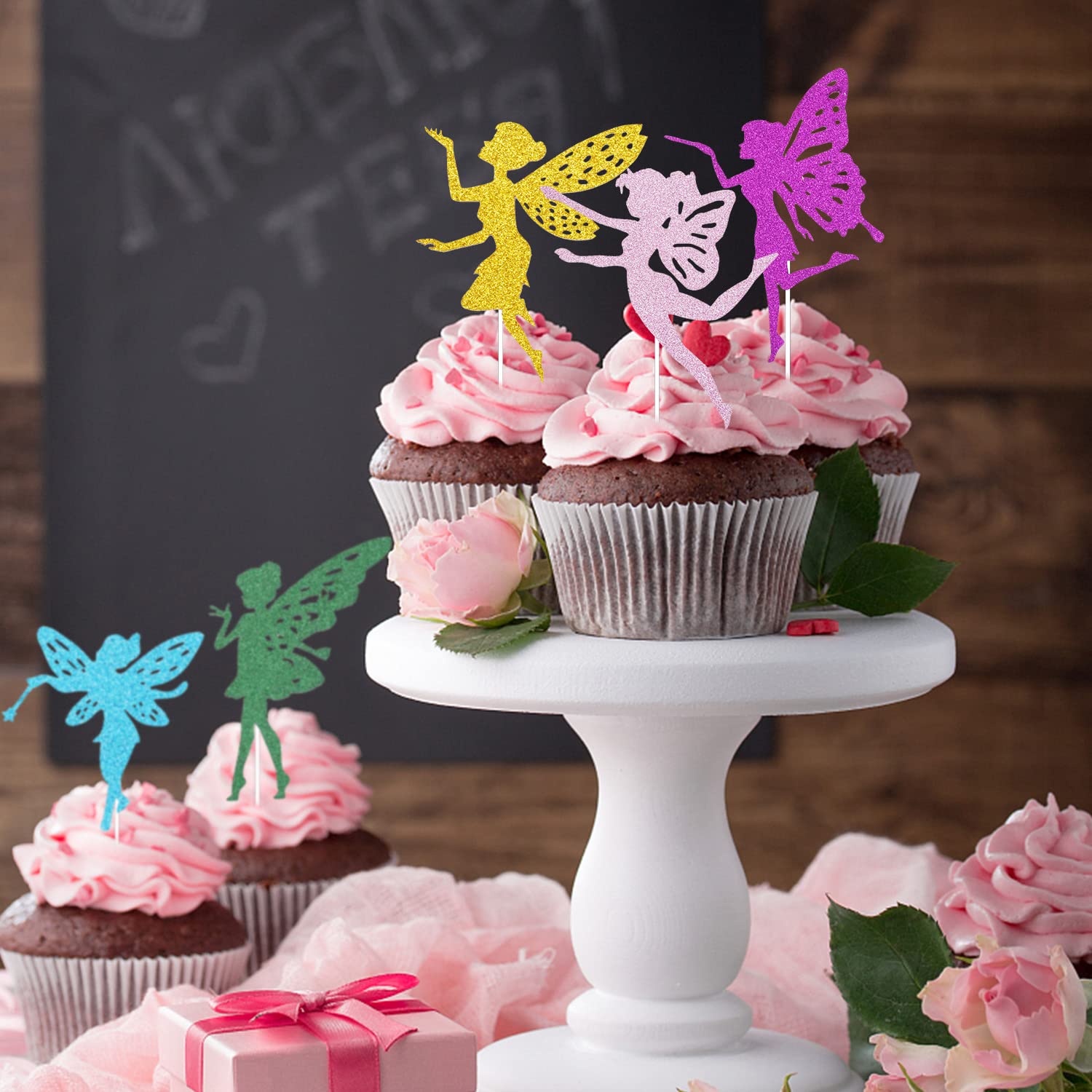 31 Pezzi Decorazione Per Torta Di Compleanno Fata, Toppers