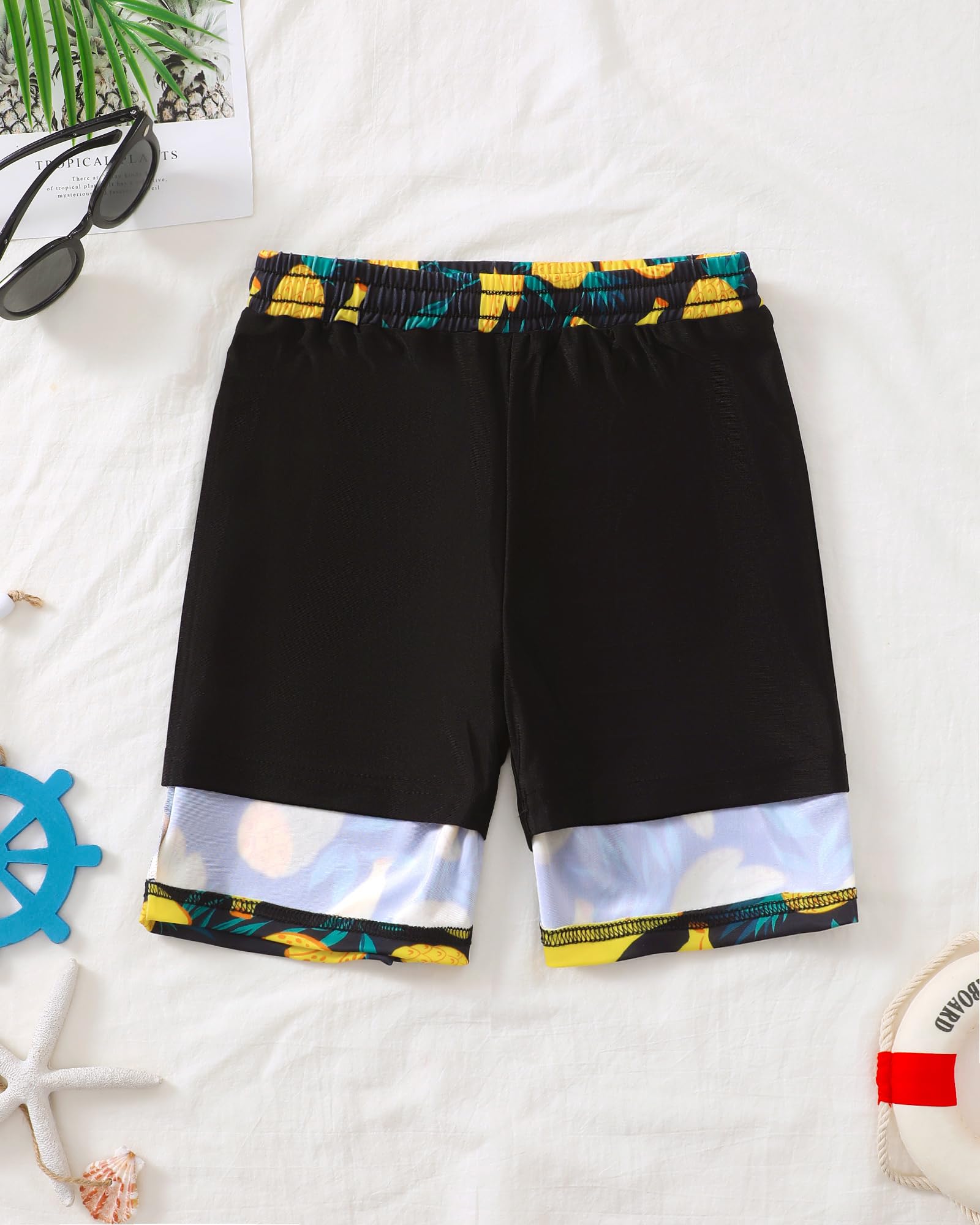 Sewetier Youth Boys Swim Trunks Swimming Shorts for Boy Size 7(Banana)
