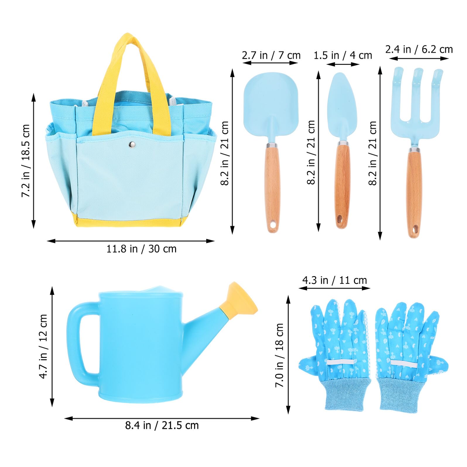 Attrezzi da Giardinaggio per e Leggeri e Colorati per e Kit per Trapianto e Piante Outdoor