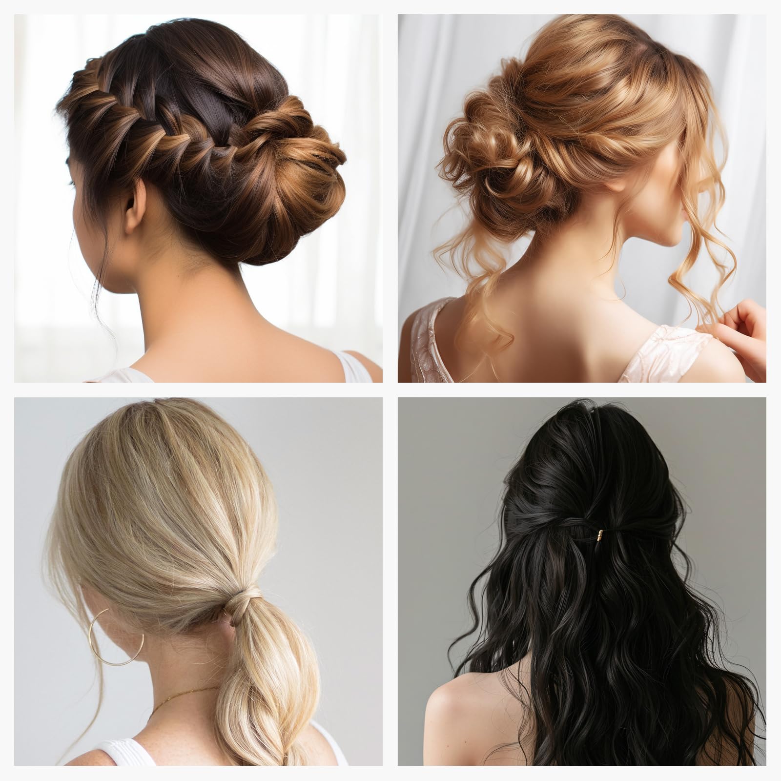 Esponja de pelo para recogido donas de volumen marrón oscuro