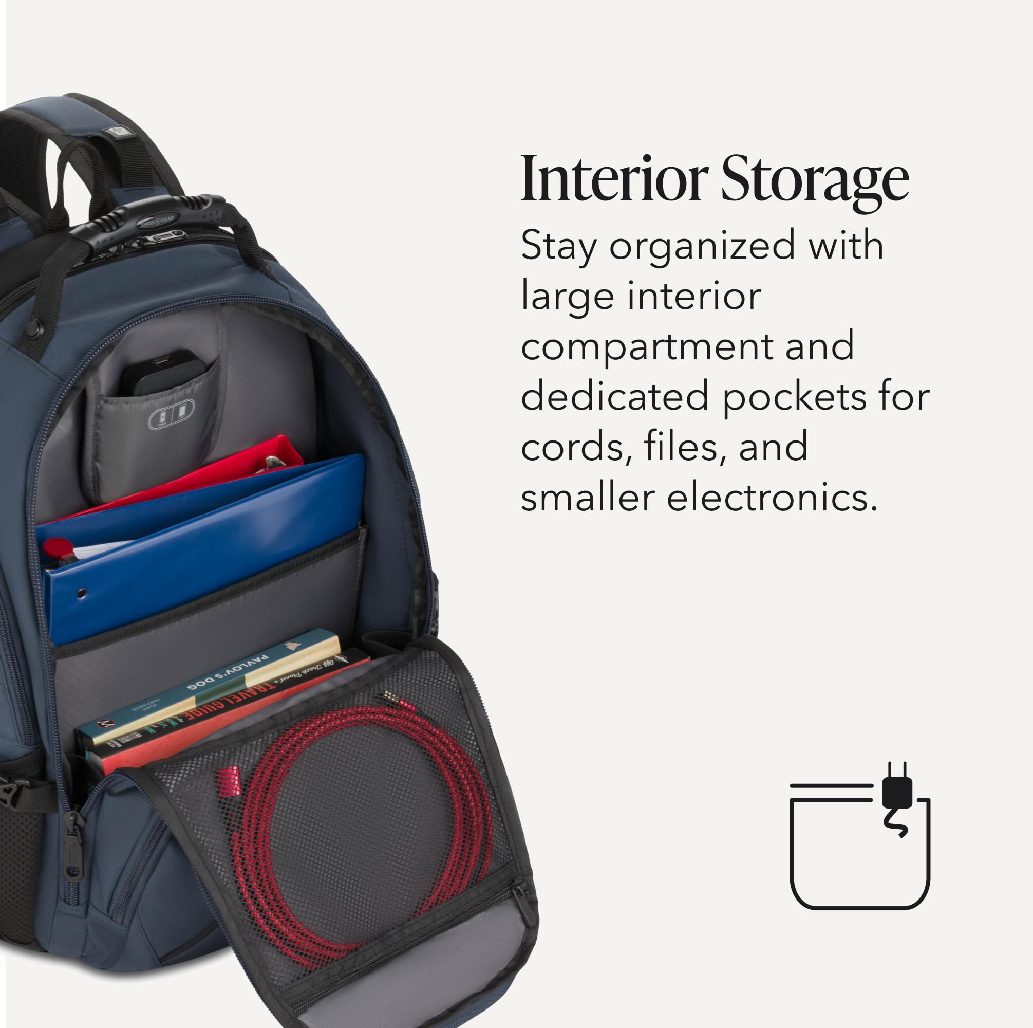 SWISSGEAR 1900 ScanSmart Laptop Backpack, Fits Most 17-Inch Laptops, TSA-Friendly Lay-Flat Design, RFID Protection, and Tablet Pocket, Black, 31L, 18.5-Inch view 5