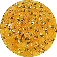 Vista 28 de 1500 diamantes de imitación de resina de 0.197 pulgadas (0.197 in), redondos, con parte trasera plana, diamantes de imitación de resina