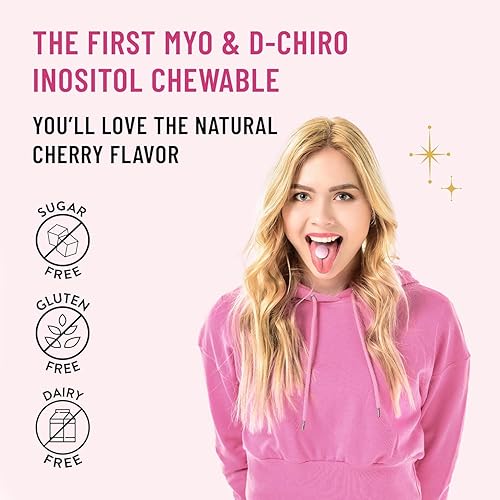 Miniatura 10 de Legendairy Milk Suplemento puro de inositol  Myo Inositol y D-Chiro Inositol tabletas masticables  Proporción ideal 401  Apoyo ovárico y fertilidad