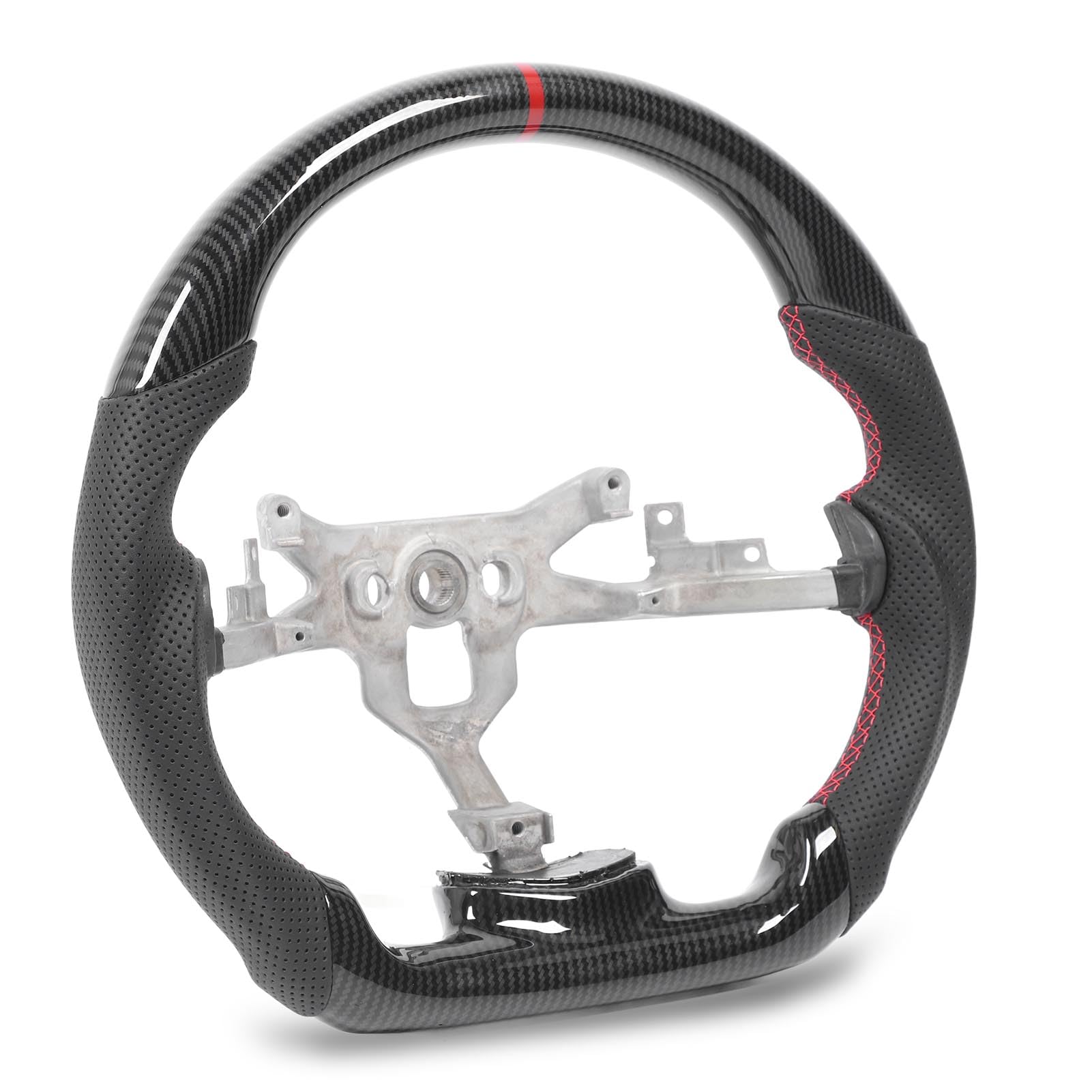 Keenso Kierownica Hydro Dip ABS Carbon Fiber Look Flat Bottom, for