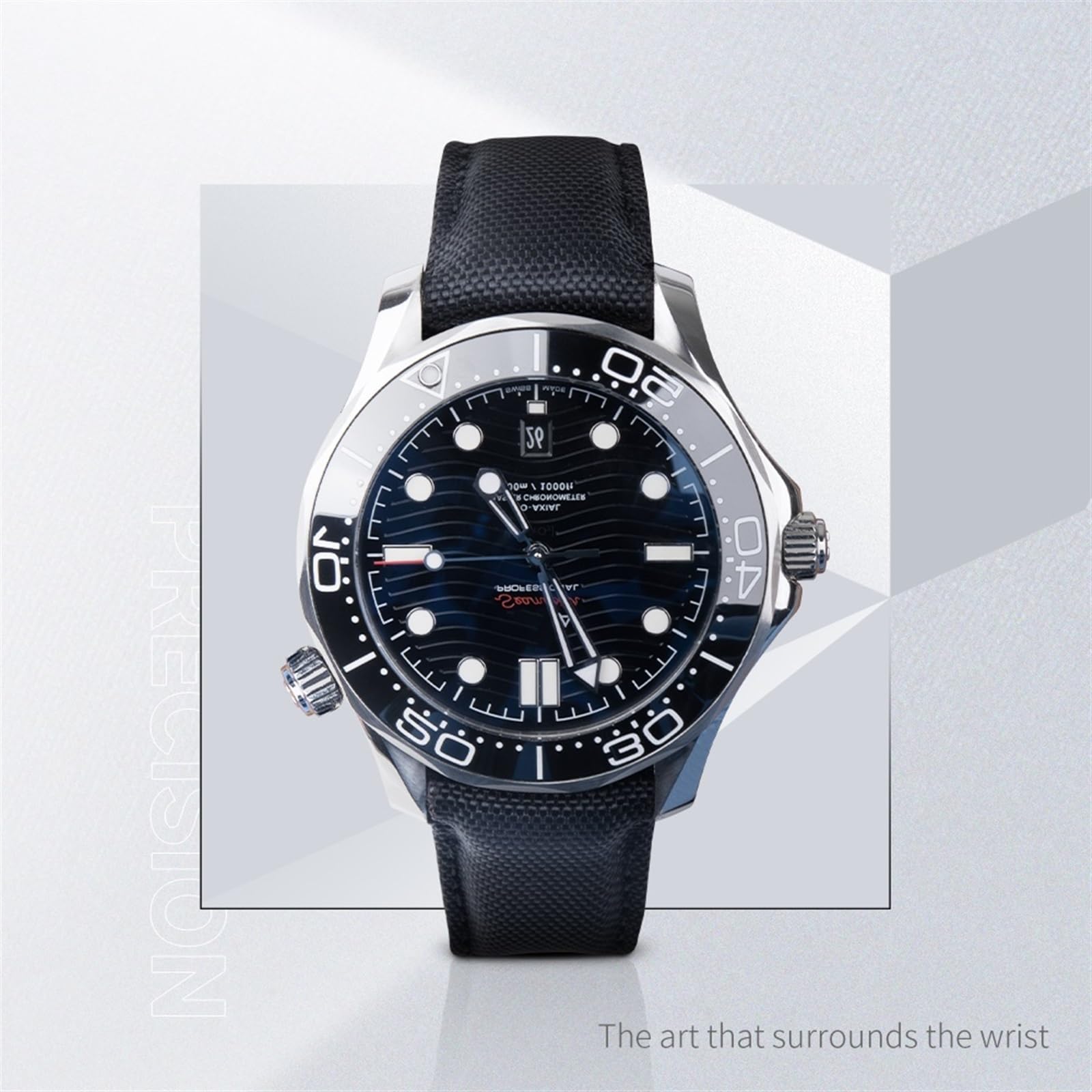 Nowe 20 mm pomarańczowe nylonowe paski do zegarków pasujące do paska Omega dla AT150 Seamaster 300 Planet Ocean De Ville Speedmaster Zakrzywiony pasek do zegarka