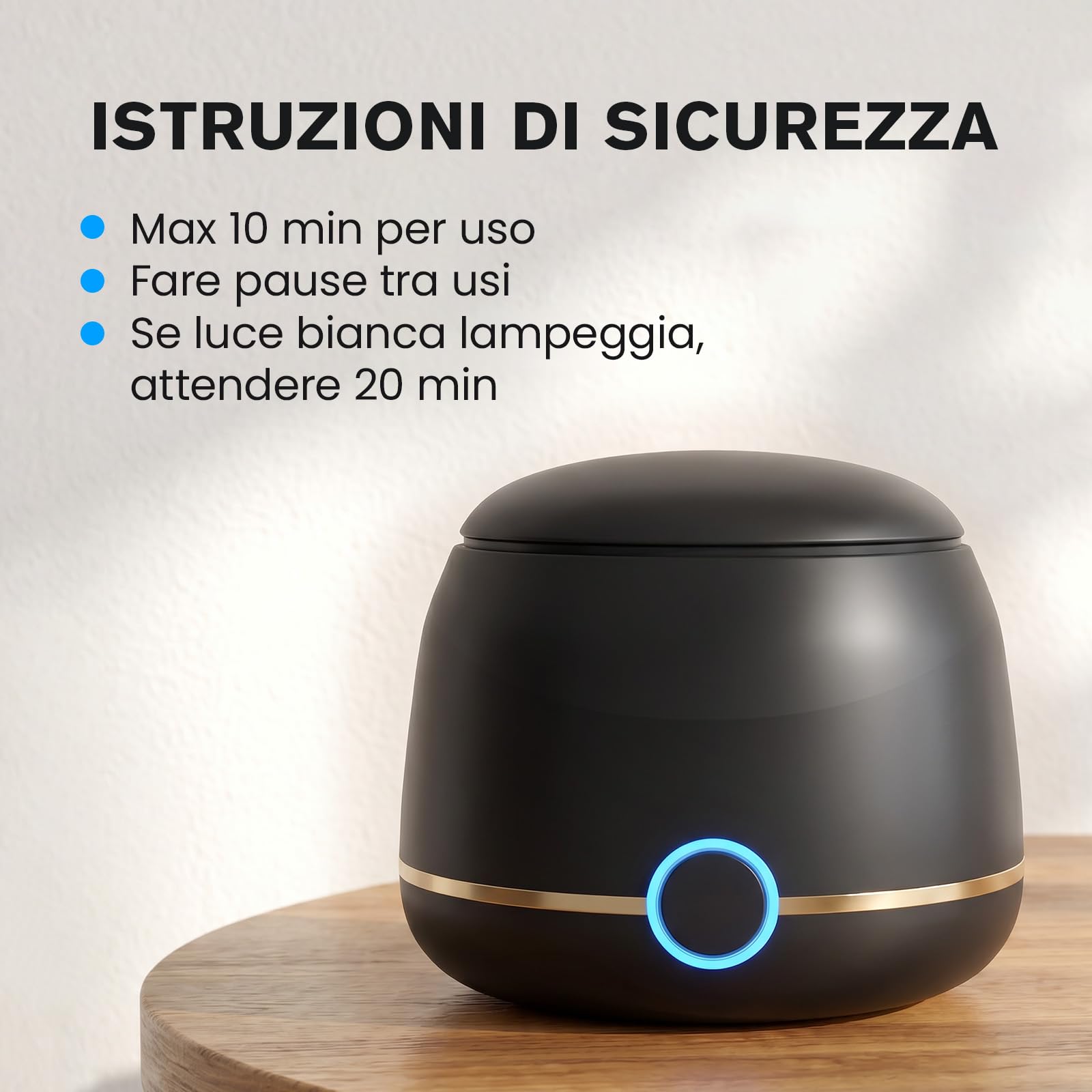 WRIYES 45kHz Pulitore Ultrasuoni, per la pulizia di allineatori dentali e apparecchi di contenzione, Pulitore Ultrasuoni Apparecchio Denti adatto anche per bite dentale,dentiere,ecc (nero)