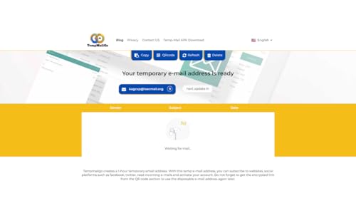 TempMailGo - Temporary creates a 1-hour temporary email address.